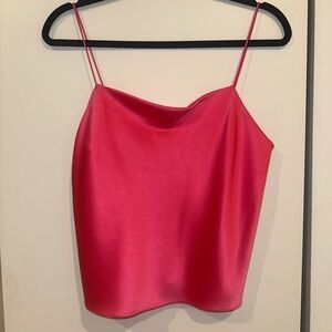 Alice + Olivia Pink Harmon Slip Tank